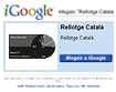 Rellotge catal? a iGoogle